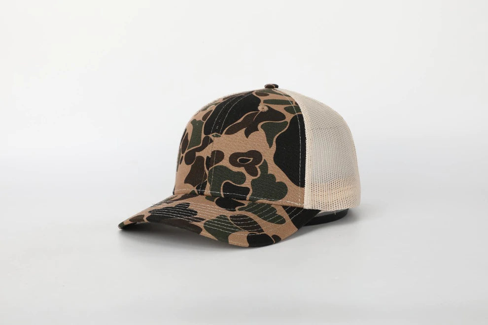 Wyoming Cowboys Leather Cow Tag Patch Camo Snapback Hat – That